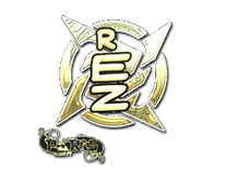 Gold Sticker - REZ (Gold) | Paris 2023