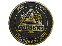 Team Patch - GODSENT (Gold) | Stockholm 2021
