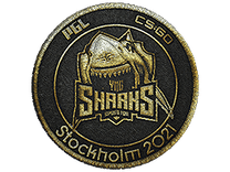 Team Patch - Sharks Esports (Gold) | Stockholm 2021